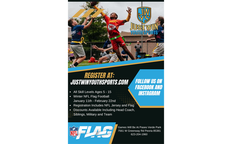 REGISTER FOR WINTER NFL FLAG FOOTBALL!!!